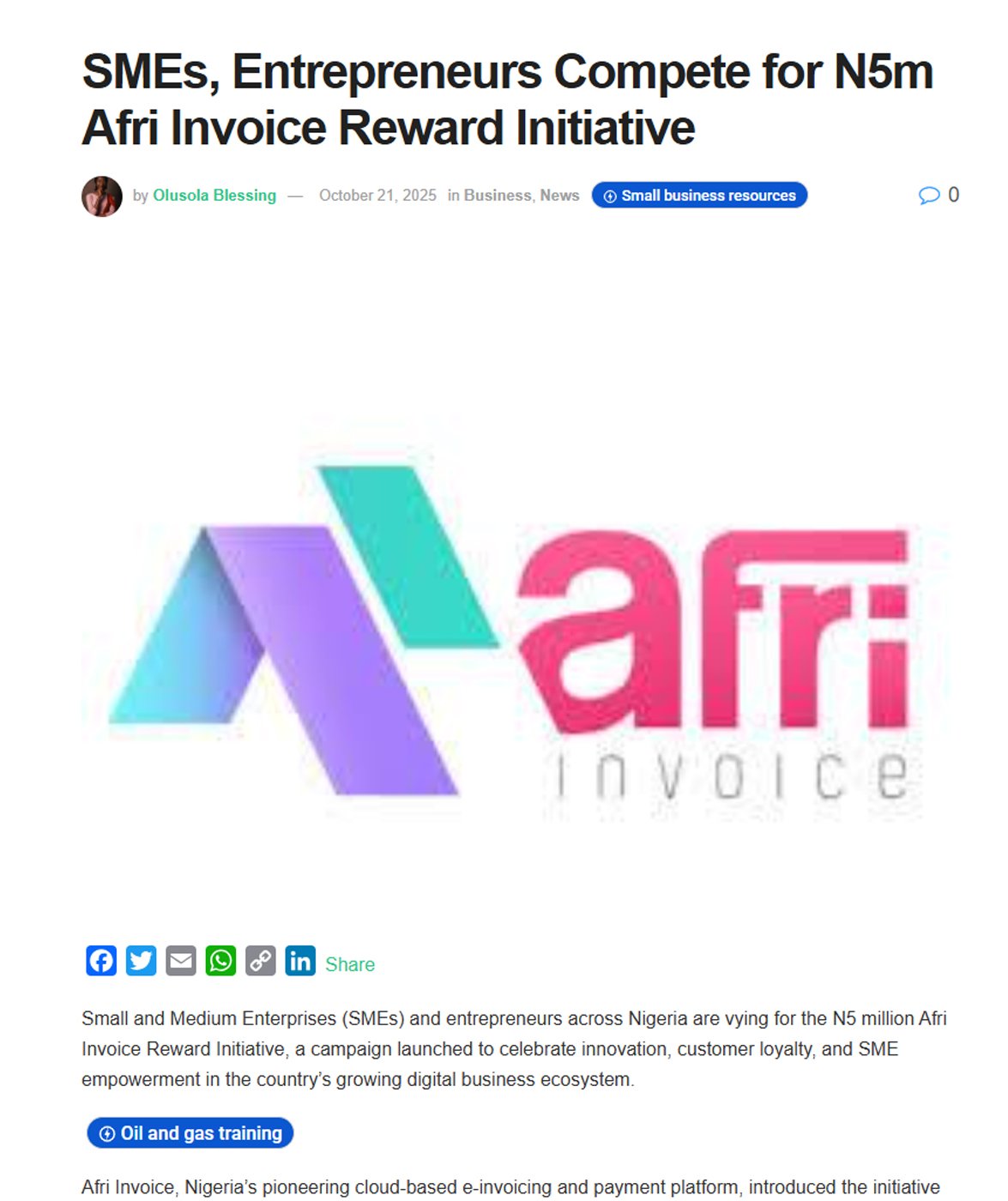 Afri Invoice